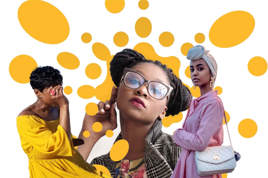 decorative image - collage of millennial women.