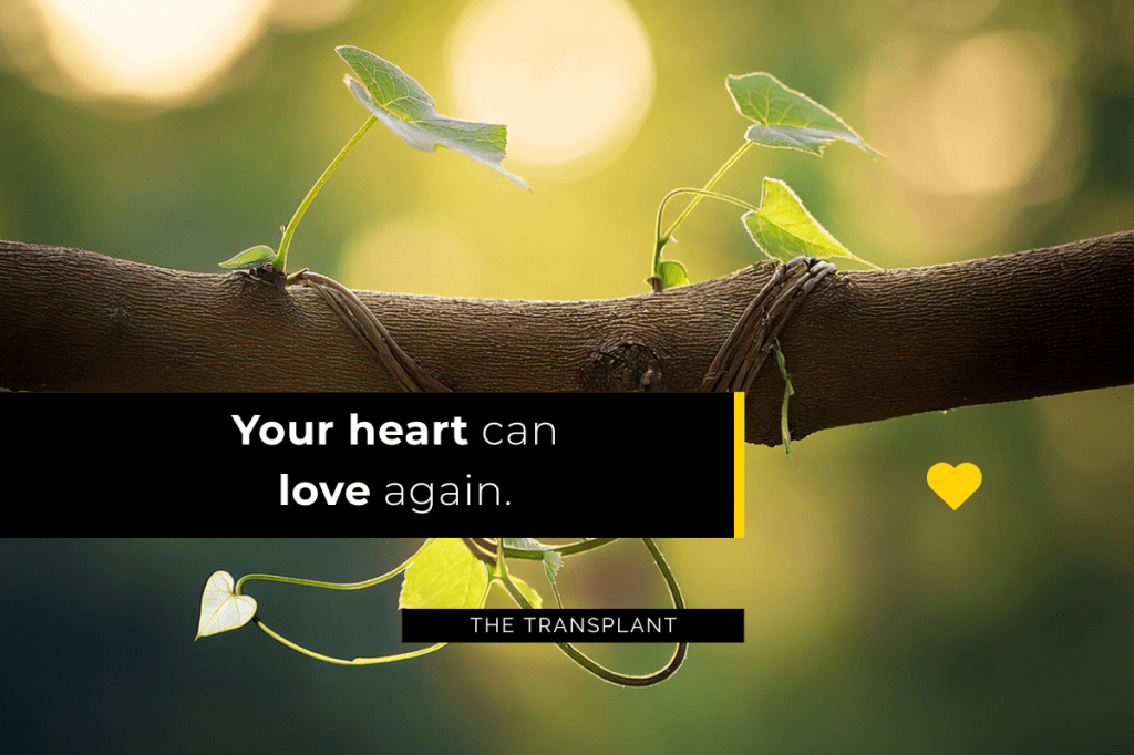 Quote: Your heart can love again. - The Transplant